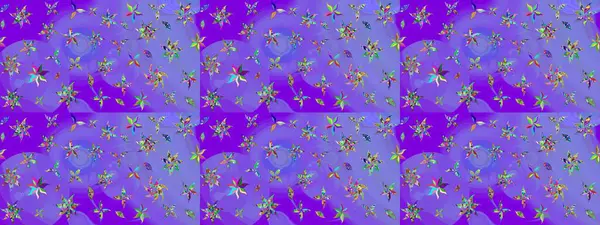 Sevgililer günü ve tebrik kartı konsepti için şık bir davetiye. Manzaralı çiçek deseni. Çiçek kompozisyonu, el boyası, hassas şablon. Üst görünüm, yumuşak menekşe rengi.