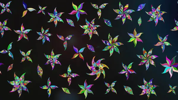 Gri renkli şirin tekstil tarzında. Raster illüstrasyonu. Renkli çizim kalıbı. Çiçek arkaplan. Çiçek duvar kağıdı.