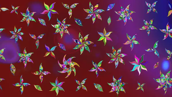 Çiçek kırmızısı eskiz deseni. Raster çiçek izi. Raster Yumuşak kumaş deseni. Klasik taslak çizimi.