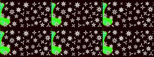 Çiçekli ipek eşarp. El çizimi çiçek unsurları olan soyut çizim raster deseni. 1950-1960 motifleri. Retro tekstil tasarım koleksiyonu. Siyah üstüne siyah..