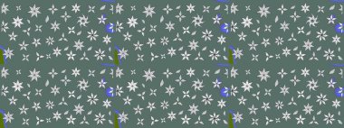 Vadinin çiçekleri tarafsız renklerde. Raster çiçek desenleri çiziyor..