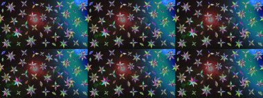 Gri renkli çiçekler. Kumaş desenli papatya çiçekleri ayrıntıları.