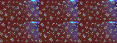 Kahverengi renkli çiçekler. Tatil havası. Raster güzel bir çiçek deseni çizmiş. Nazik romantik baskı. Bahar mevsimi.