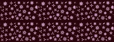 El çizimi çiçekli soyut çizim kalıbı. Kahverengi renkli çiçekler. Raster illüstrasyonu.