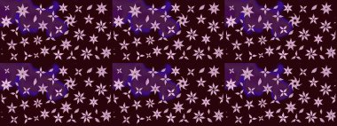 Renkli Bahar Teması eskiz kalıbı. Çiçek deseni. Chichi 'nin kumaş kalıbını çiz. Düz Çiçek Elementleri Tasarımı. Raster illüstrasyonu.