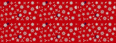 Kırmızı renkte güzel çiçekler olan eskiz deseni, suluboya çiçek deseni, duvar kağıdı, kart ya da kumaş için fayanslı. Raster..