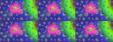 Çiçek arkaplanlı soyut zarafet eskiz deseni. Raster Güzel kumaş deseni.