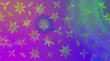 Ultraviyole kumaş deseni. Raster illüstrasyonu. Çizim kalıbı. Organik motif arkaplanı.