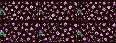 Çiçek desenli raster, kahverengi çizgi grafik desenli soyut raster arkaplan. Modern stil dokusu.