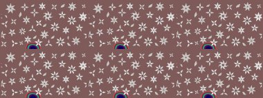 Sevgililer günü ve tebrik kartı konsepti için şık bir davetiye. Kahverengi renkte manzaralı çiçek deseni. Üst manzara, yumuşak stil. Çiçek kompozisyonu, el boyası, hassas şablon..