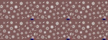 Raster illüstrasyonu. Renkli Bahar Teması eskiz kalıbı. Taslak desenli, modaya uygun kumaş deseni. Şirin çiçek elementleri. Düz Çiçek Elementleri Tasarımı.