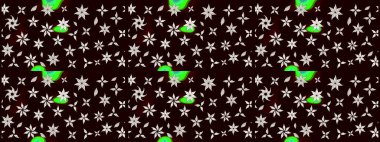 Nazik, sevimli çiçek arkaplanı. Siyah renkli çiçekler. Raster çiçek desenli ve çiçekli..