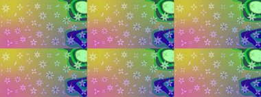 Raster - stok. Tarafsız çiçekli eskiz deseni, suluboya çiçek deseni, sevimli çiçek, duvar kağıdı, kart veya kumaş için fayanslı.