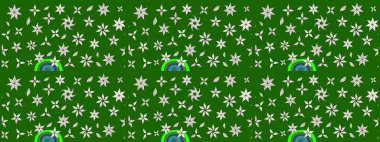 Düz Çiçek Elementleri Tasarımı. Karalama çiçeği. Renkli Bahar Teması eskiz kalıbı. Güzel kumaş deseni. Zentangle soyut çiçekleri. Raster illüstrasyonu.