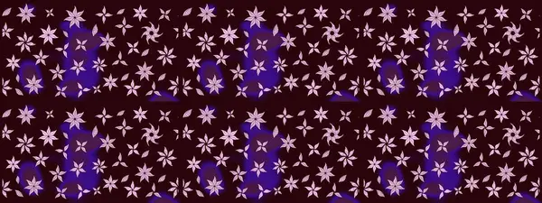 Raster Floral Illustration, Asyalı tekstil. Kahverengi renkli etnik çiçeklerle zarif bir eskiz deseni..