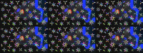 Eskiz arkaplan modeli. Suluboya, elle çizilmiş. Raster illüstrasyonu. Gri yapraklı yabani çiçekler.