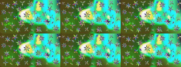 Nazik romantik baskı. Bahar mevsimi. Raster güzel bir çiçek deseni çizmiş. Tatil havası..