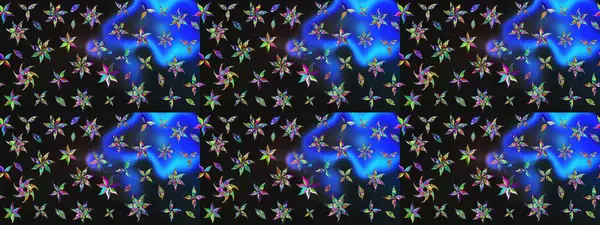 Çiçekli çiçek deseni, suluboya. Raster deseni. Süslü kumaş deseni.