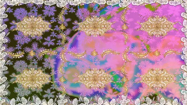 Sembol bayramı, yeni yıl kutlamaları, altın desenler. Kış kar dokusu duvar kağıdı. Tarafsız renklerde altın kar taneleri. Noel altın kar taneleri kusursuz desen.