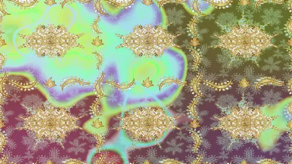 Sembol bayramı, yeni yıl kutlamaları, altın desenler. Kış kar dokusu duvar kağıdı. Tarafsız renklerde altın kar taneleri. Noel altın kar taneleri kusursuz desen.