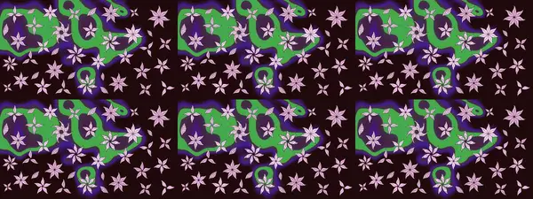 Raster illüstrasyonu. Küçük çiçekteki sevimli çiçek deseni. Modaya uygun kumaş deseni. Tony 'nin kumaş desenini çiz.