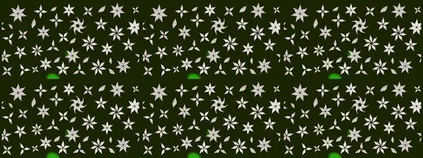 Çiçek ve yapraklı karalama şeklinde Raster çiçek deseni. Gri renklerde bahar çiçekleri. Raster illüstrasyonu.