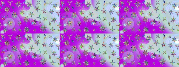 Desen, çizim, çiçek sınırı. Çiçek çelengi. Kıvırcık, parlak örgü. Eski moda arka plan. Raster illüstrasyonu. Güzel, pürüzsüz kumaş, tuval..