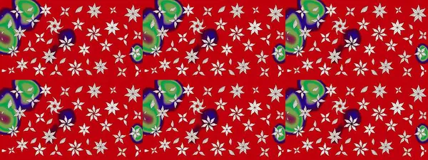 Eski usul. Raster illüstrasyonu. Eskiz geçmişi. Kumaş, tekstil, duvar kağıdı baskısı için. Renkli desenli eskiz deseni, kırmızı çiçekler ve dekoratif elementler.