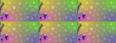 Tarafsız renklerde çiçekler. Küçük çiçekte sevimli çiçek deseni var..