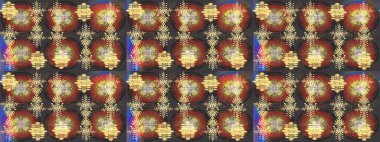 Kar tanesi ikonu, izole edilmiş. Renkli arka planda güzel kar taneleri. Düz dizayn. Raster illüstrasyonu.