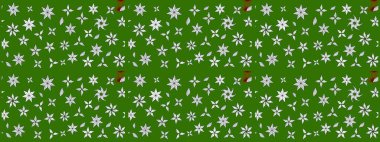 Güzel kumaş deseni. Düz Çiçek Elementleri Tasarımı. Raster illüstrasyonundaki çiçek desenli çizim. Renkli Bahar Teması çizim şablonu.