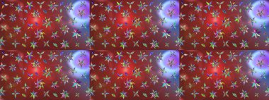 Raster suluboya çiçek deseni, narin çiçekler, kahverengi çiçekler, tebrik kartı şablonu. Raster Güzel kumaş deseni.