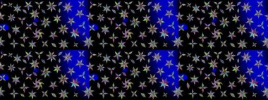 Süslü kumaş deseni. Çiçekli çiçek deseni, suluboya. Raster deseni.