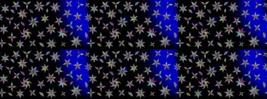 Siyah renkli çiçekler. Çizim çiçek deseni duvar kâğıdı olarak kullanılabilir. Raster illüstrasyonu.