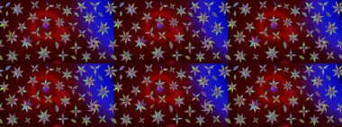 Kahverengi renkli bitkilerden oluşan parlak çiçekli çizim deseni.