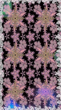 Küçük çiçekli kusursuz yay deseni. Suluboya stilinde nötr renklerde. Raster illüstrasyonu.