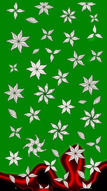 Paket kağıdı için en iyisi. Doğal kozmetik ürünleri, parfüm, çiçekçi dükkanı için bahar ihalesi tasarımı. Yeşil lale çiçekli Raster eskiz deseni. Karşılama ya da düğün geçmişi olarak kullanılabilir.