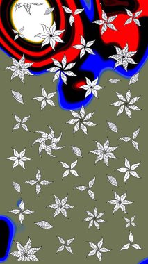 Yeşil lale çiçekli Raster eskiz deseni. Doğal kozmetik ürünleri, parfüm, çiçekçi dükkanı için bahar ihalesi tasarımı. Karşılama ya da düğün geçmişi olarak kullanılabilir. Paket kağıdı için en iyisi..