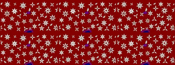 Raster illüstrasyonu. Kırmızı renkte çiçekler. Küçük çiçekte sevimli çiçek deseni var..