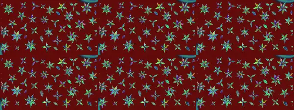 Nakış desenli çiçek deseni. Parmak izi, kumaş, duvar kâğıdı, tekstil için raster dokusu. Renkli grunge renkli çiçeklerle soyut arkaplanı zenginleştir.