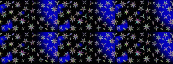 Çiçek duvar kağıdı. Çizim kalıbı. Hint süsü. Raster illüstrasyonu. Renkli süs kenarı. Siyah renklerde.