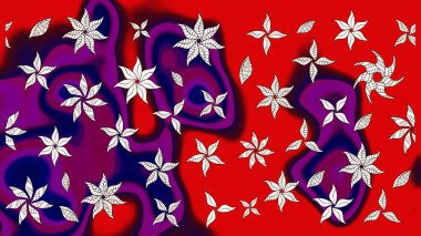 Çiçek arkaplan. Çizim raster deseni. Güzel kumaş deseni.