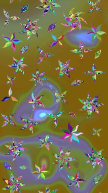 Zarif, parlak ve eskiz kahverengi çiçek desenli tasarım. Sabıka baskıları, bebek kıyafetleri, duvar kâğıtları, paket kutuları vb..