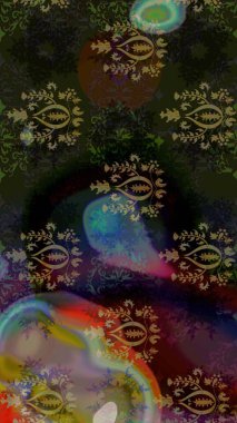 Zarif, parlak ve gri çiçek desenli tasarım. Raster. Sabıka baskıları, bebek kıyafetleri, duvar kâğıtları, paket kutuları vb..