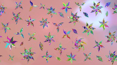 Güzel kumaş deseni. Doodle çiçekler ve dalları, otlar ve çiçekler. Raster Illustration. El çizilmiş.