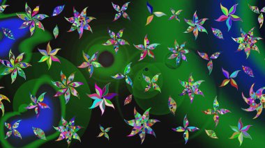 Çizim çiçek deseni duvar kağıdı, web sitesi arka planı, ambalaj kağıdı, davetiye, broşür, afiş veya web sitesi için kullanılabilir. El çizimi Raster çizimi. Karalama elementleri.