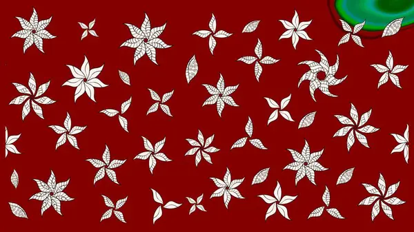 Suluboya tarzında kırmızı renkte çiçekler. Kırmızı renkte çiçeklerle birlikte çiçek deseni çiz..