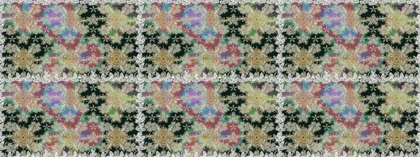 Raster düz çiçekleri pürüzsüz desen. Gri renkli çiçekler. Tasarım hediye paketi, tebrik kartları, posterler ve afiş tasarımı.