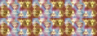 Noel stili. Altın renkli kar taneleri. Raster illüstrasyonu.