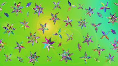 Eskiz arkaplan modeli. Vadinin yeşil renkli çiçekleri. Suluboya, elle çizilmiş. Raster - stok.